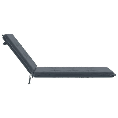 Sunlounger Cushion GEMERT 100% Polyester Blue 190 x 60 x 9 cm