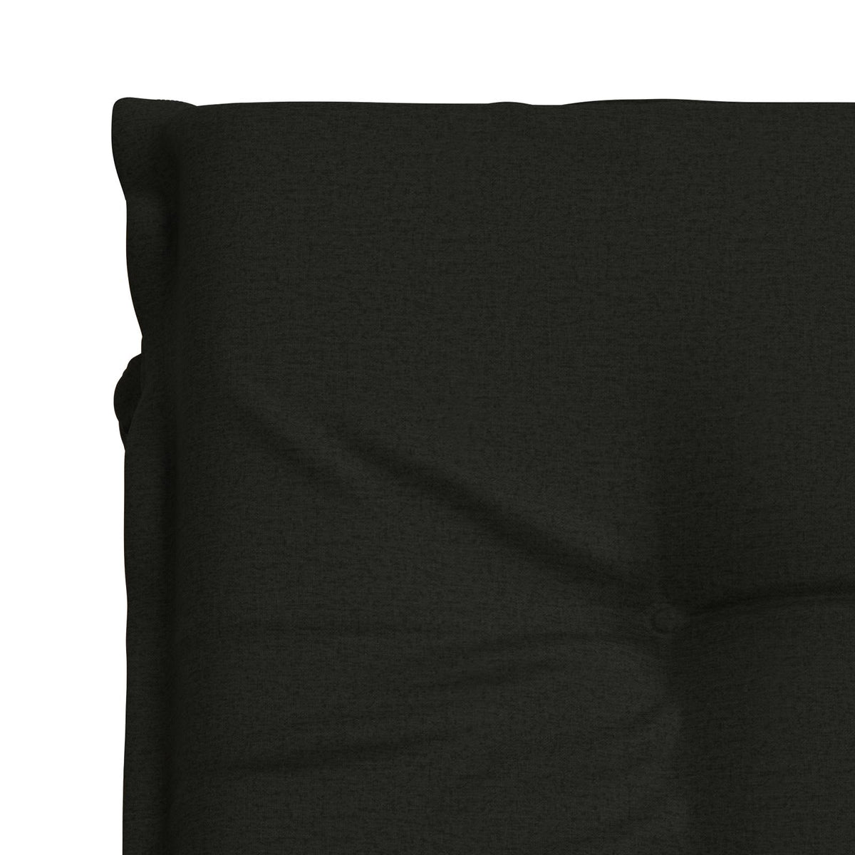 Sunlounger Cushion GEMERT 100% Polyester Black 190 x 60 x 9 cm