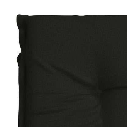 Sunlounger Cushion GEMERT 100% Polyester Black 190 x 60 x 9 cm