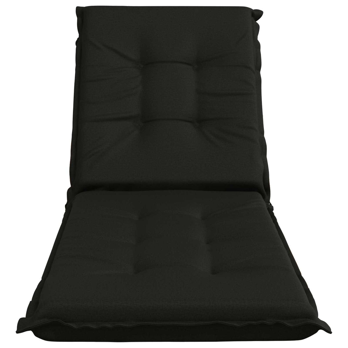 Sunlounger Cushion GEMERT 100% Polyester Black 190 x 60 x 9 cm
