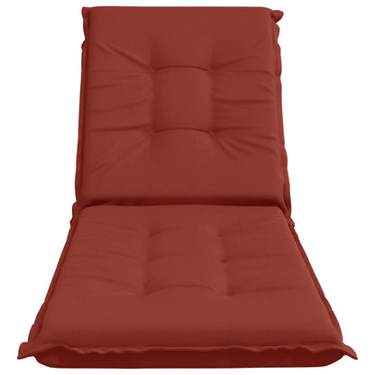 Sunlounger Cushion GEMERT 100% Polyester Red 190 x 60 x 9 cm