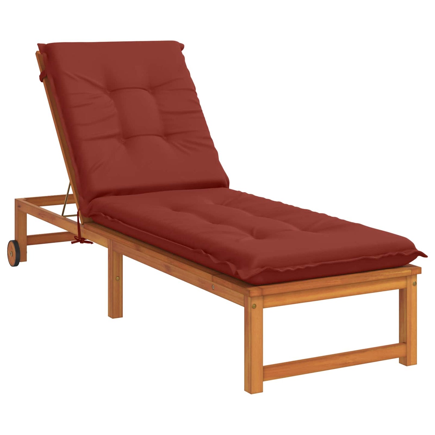 Sunlounger Cushion GEMERT 100% Polyester Red 190 x 60 x 9 cm