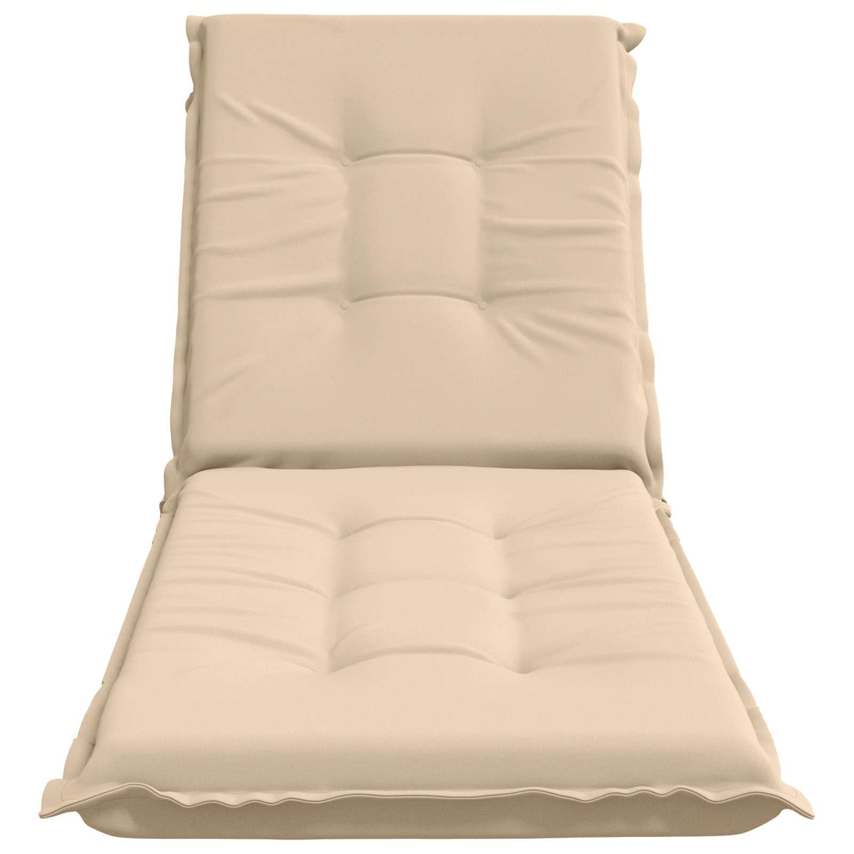 Sunlounger Cushion GEMERT 100% Polyester Cream 190 x 60 x 9 cm