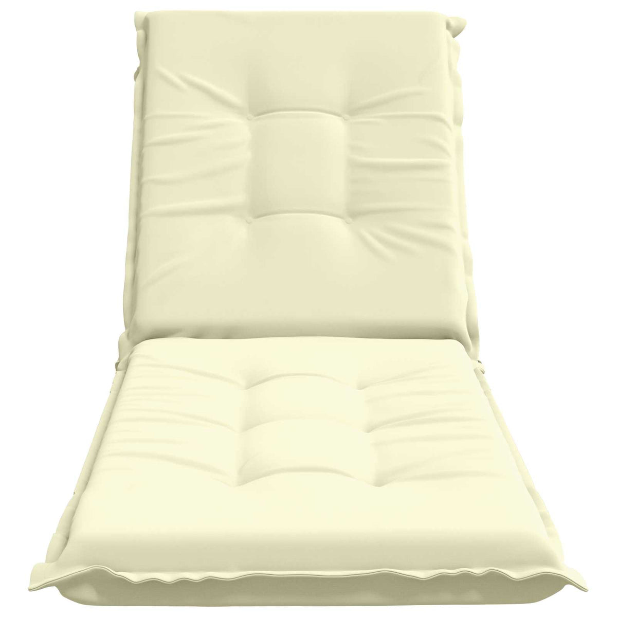 Sunlounger Cushion GEMERT 100% Polyester Cream 190 x 60 x 9 cm