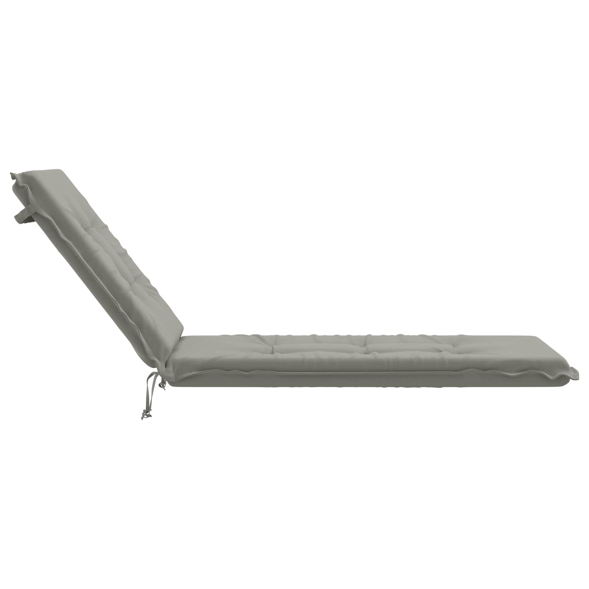 Sunlounger Cushion GEMERT 100% Polyester Grey 190 x 60 x 9 cm