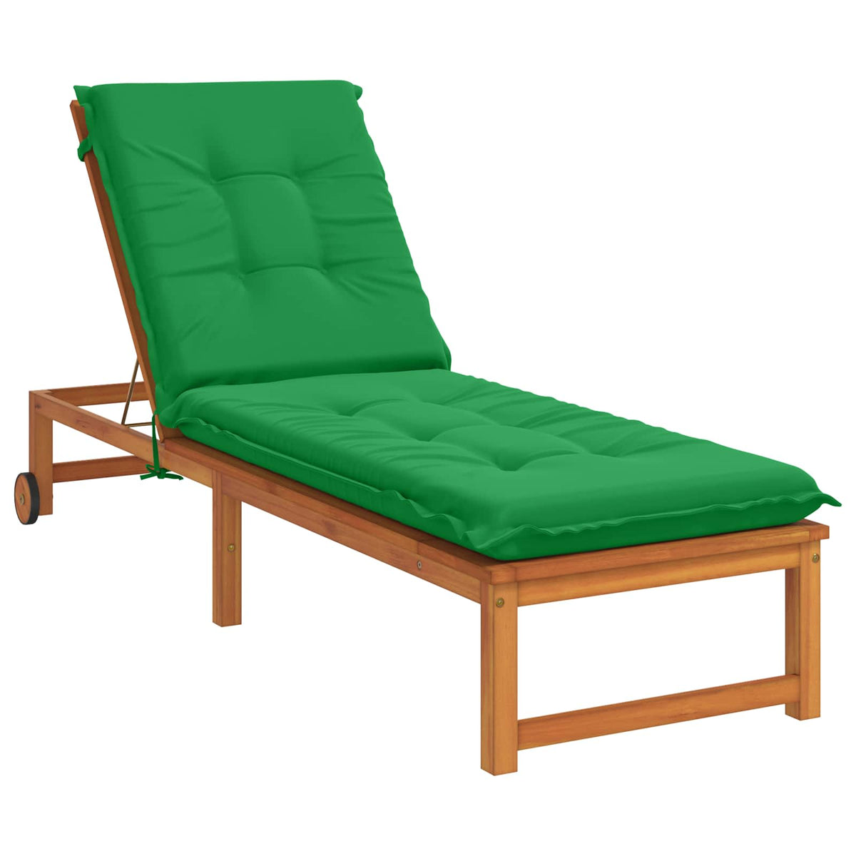 Sunlounger Cushion GEMERT 100% Polyester Green 190 x 60 x 9 cm