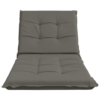 Sunlounger Cushion GEMERT 100% Polyester Grey 190 x 70 x 9 cm