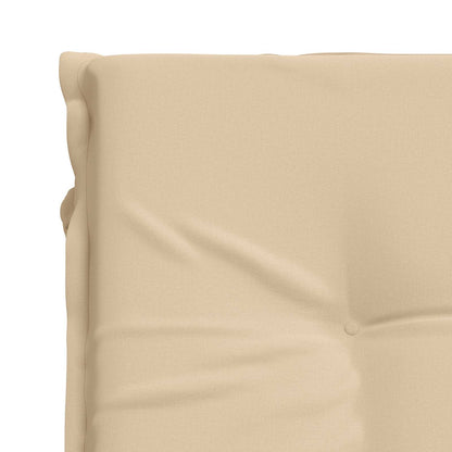 Sunlounger Cushion GEMERT 100% Polyester Cream 190 x 70 x 9 cm