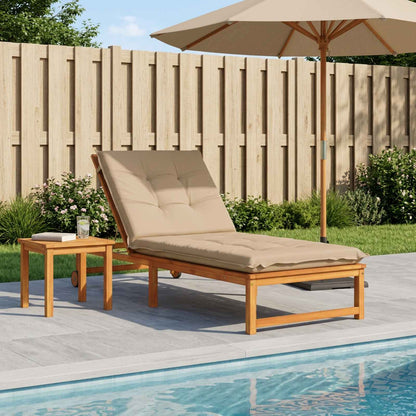 Sunlounger Cushion GEMERT 100% Polyester Sand 190 x 70 x 9 cm