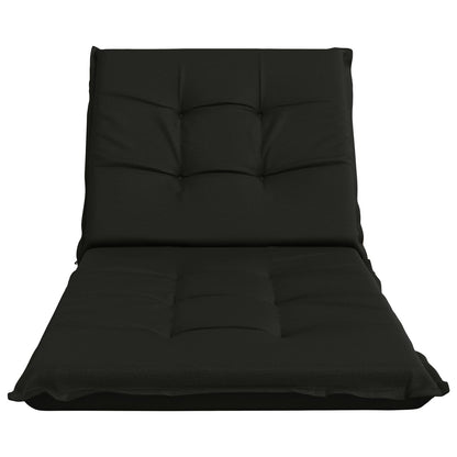 Sunlounger Cushion GEMERT 100% Polyester Black 190 x 80 x 9 cm