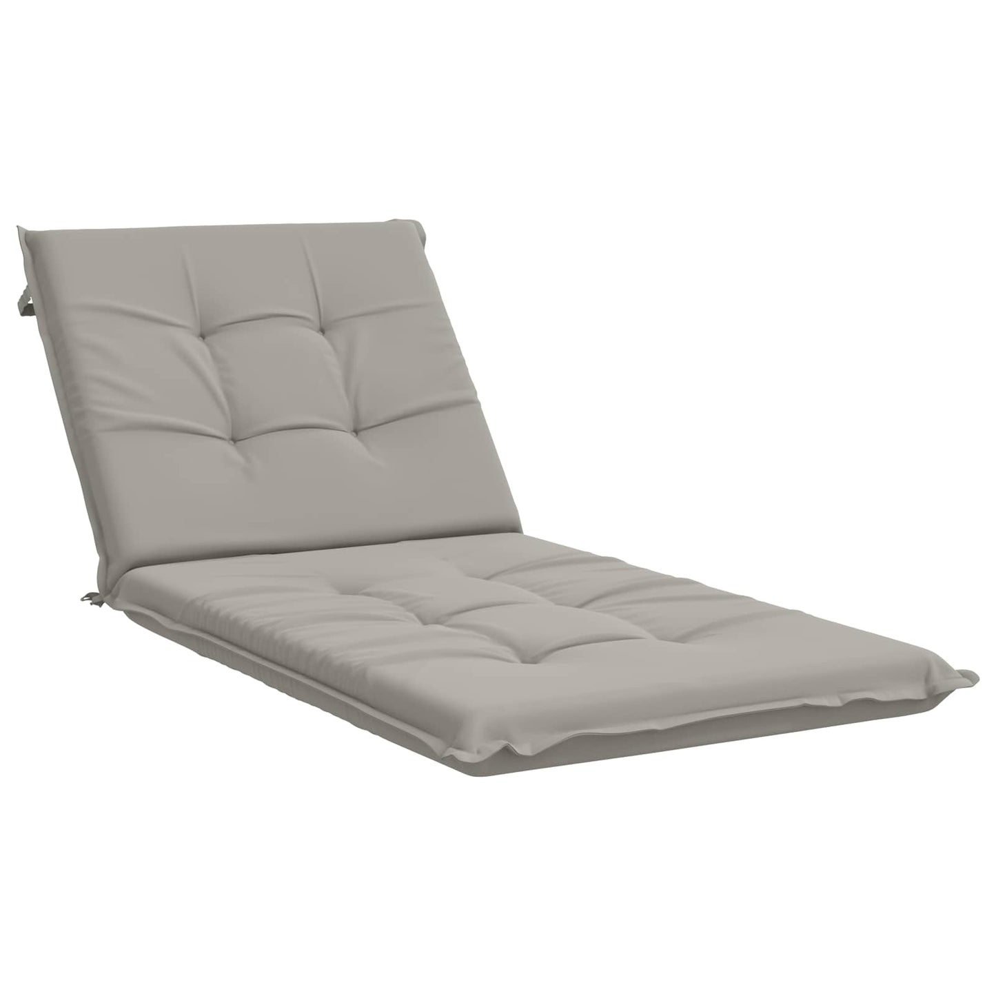 Sunlounger Cushion GEMERT 100% Polyester Grey 190 x 80 x 9 cm