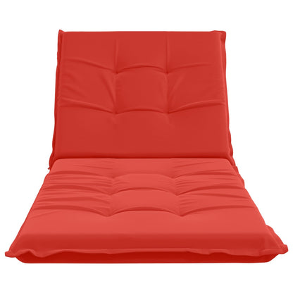 Sunlounger Cushion GEMERT 100% Polyester Red 190 x 80 x 9 cm