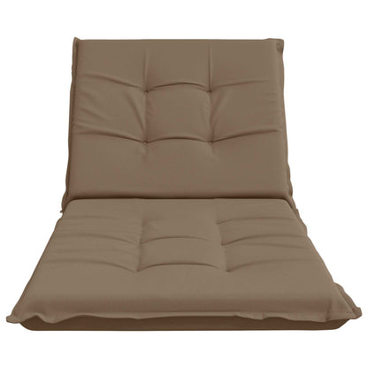 Sunlounger Cushion GEMERT 100% Polyester Taupe 190 x 90 x 9 cm