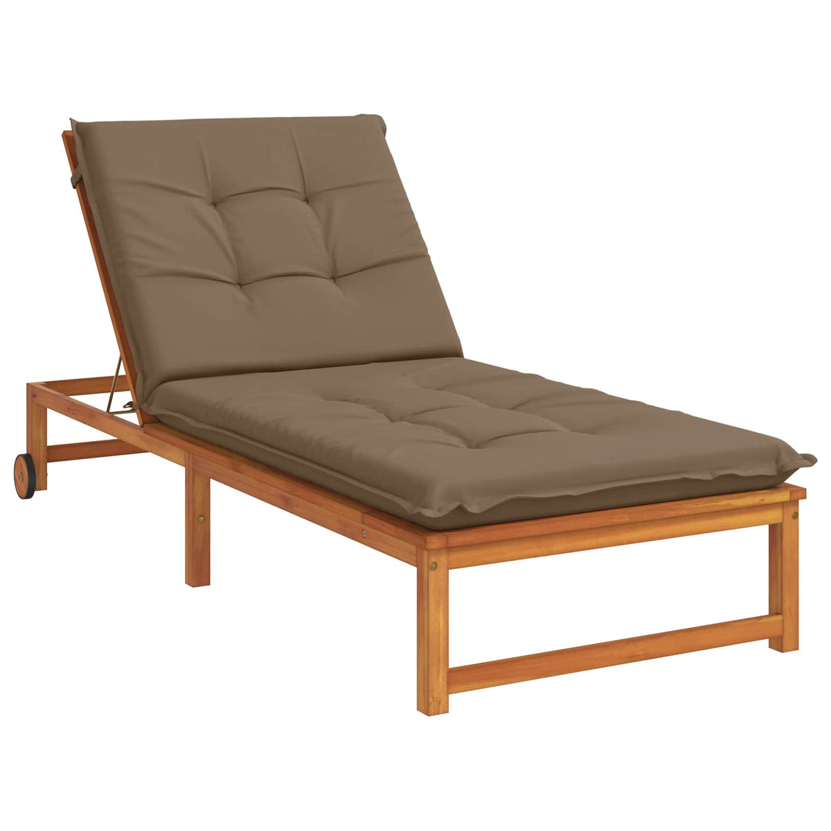 Sunlounger Cushion GEMERT 100% Polyester Taupe 190 x 90 x 9 cm