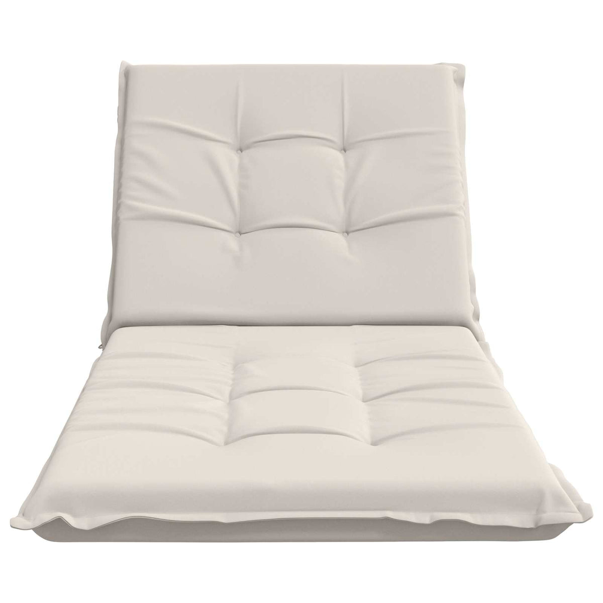 Sunlounger Cushion GEMERT 100% Polyester White 190 x 90 x 9 cm