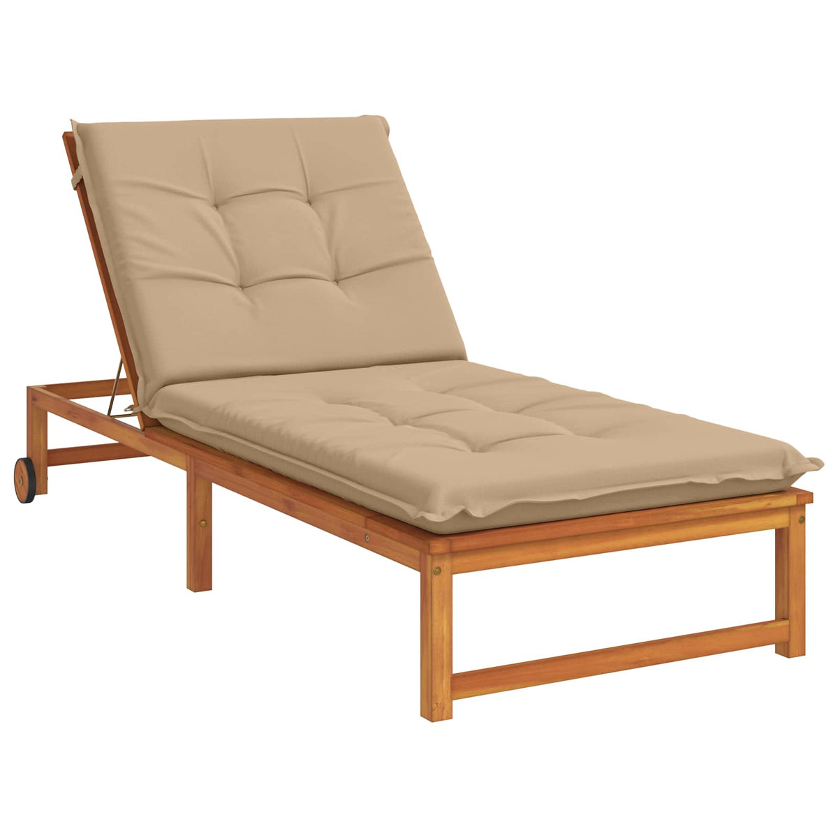 Sunlounger Cushion GEMERT 100% Polyester Sand 190 x 90 x 9 cm
