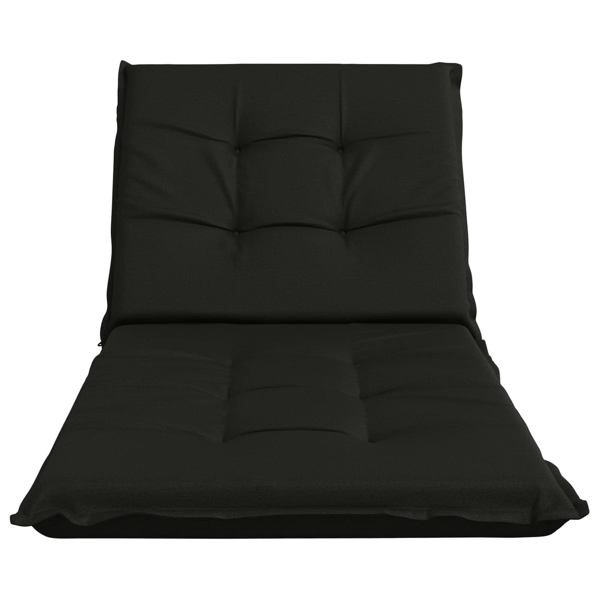 Sunlounger Cushion GEMERT 100% Polyester Black 190 x 90 x 9 cm