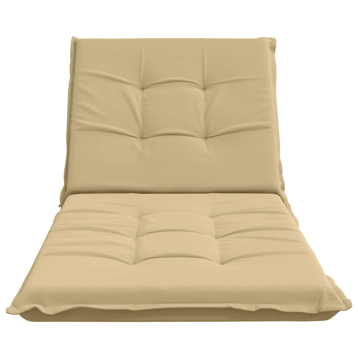 Sunlounger Cushion GEMERT 100% Polyester Beige 190 x 90 x 9 cm