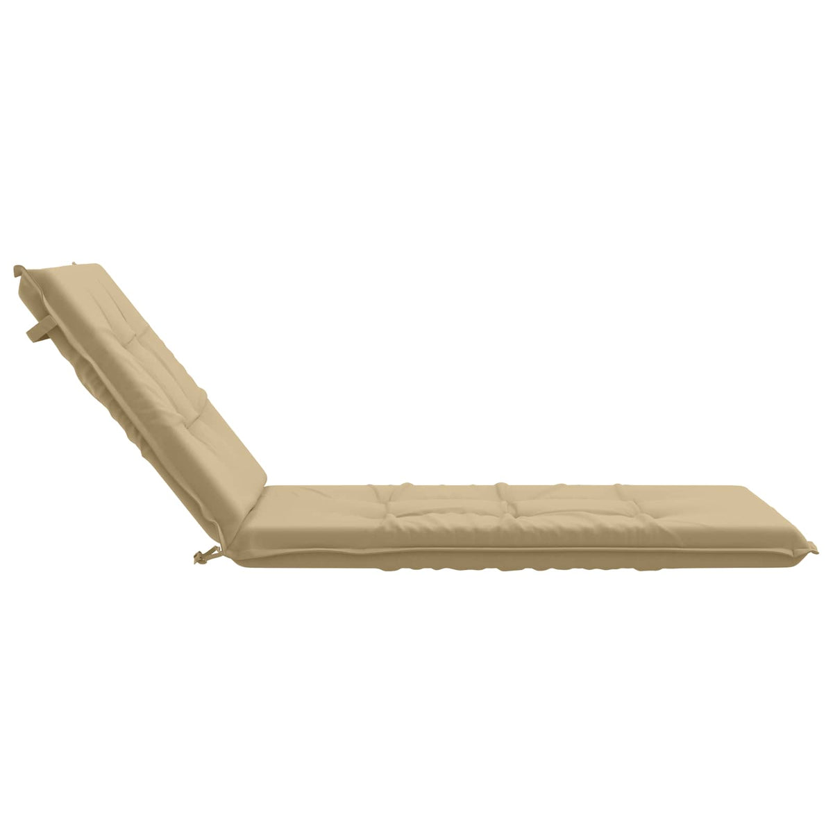 Sunlounger Cushion GEMERT 100% Polyester Beige 190 x 90 x 9 cm