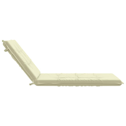 Sunlounger Cushion GEMERT 100% Polyester Cream 190 x 90 x 9 cm
