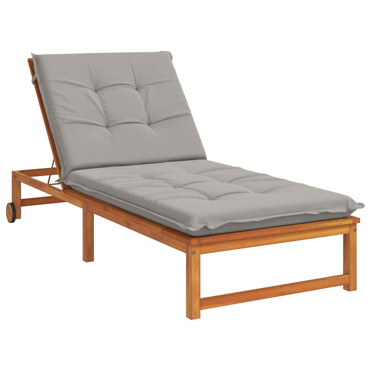 Sunlounger Cushion GEMERT 100% Polyester Grey 190 x 90 x 9 cm