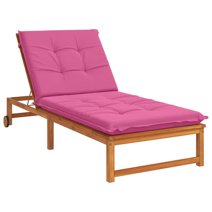 Sunlounger Cushion GEMERT 100% Polyester Pink 190 x 90 x 9 cm