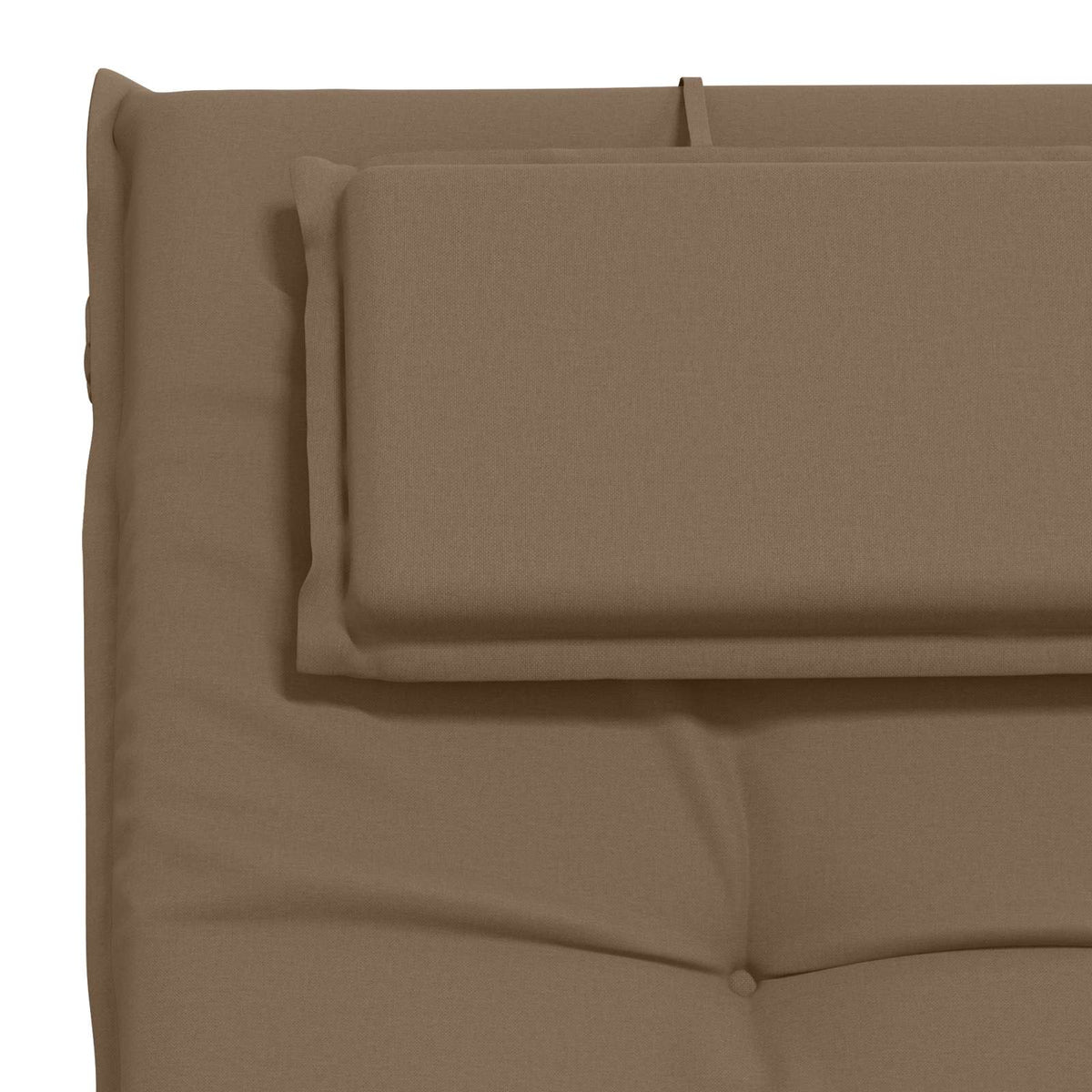 Sunlounger Cushion GEMERT 100% Polyester Taupe 190 x 60 x 9 cm