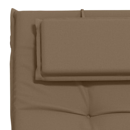 Sunlounger Cushion GEMERT 100% Polyester Taupe 190 x 60 x 9 cm