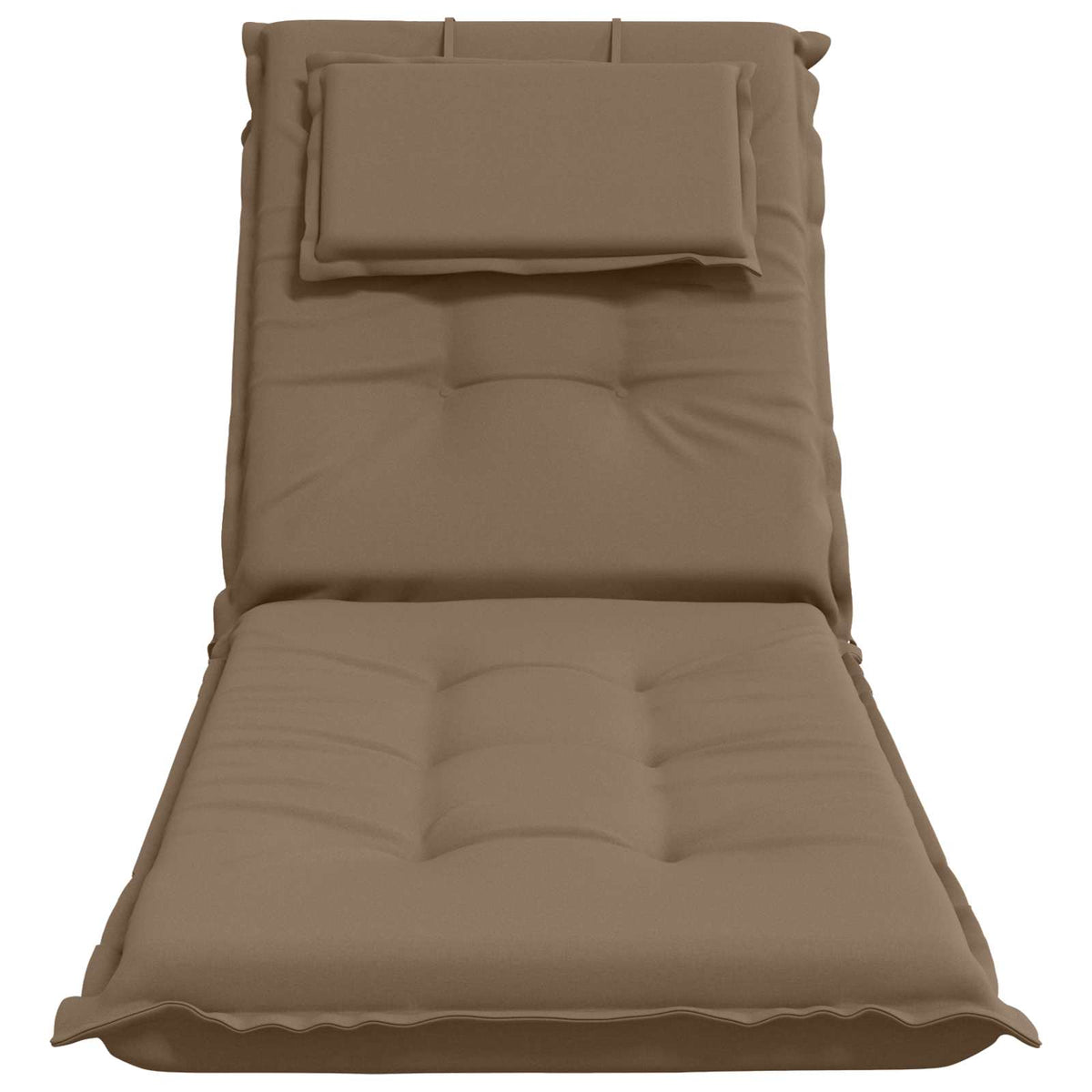 Sunlounger Cushion GEMERT 100% Polyester Taupe 190 x 60 x 9 cm