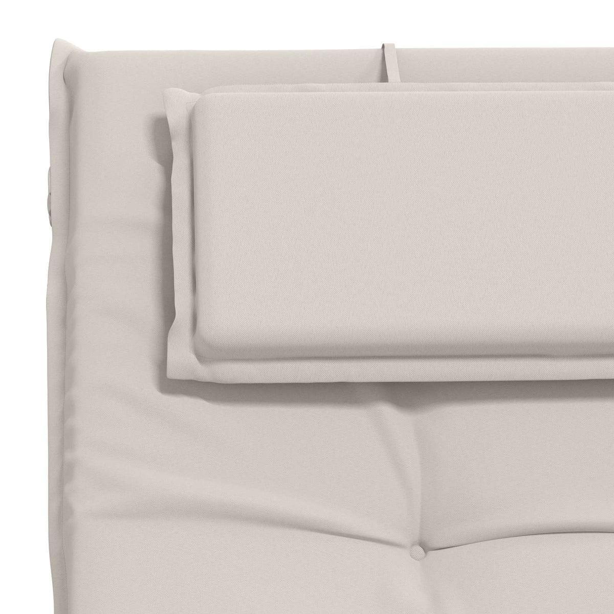 Sunlounger Cushion GEMERT 100% Polyester White 190 x 60 x 9 cm