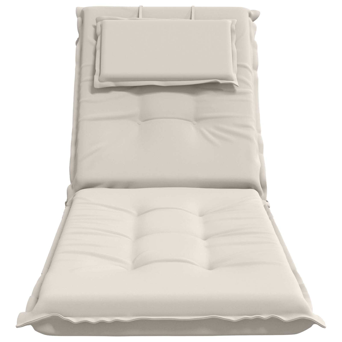 Sunlounger Cushion GEMERT 100% Polyester White 190 x 60 x 9 cm