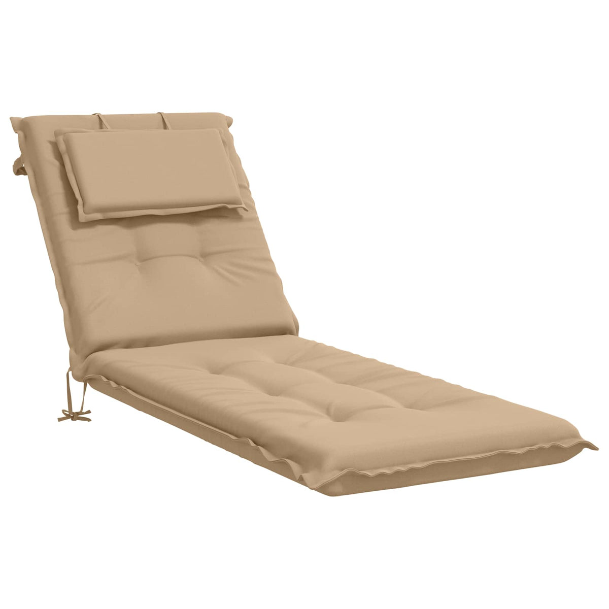 Sunlounger Cushion GEMERT 100% Polyester Sand 190 x 60 x 9 cm