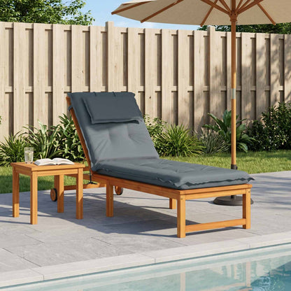 Sunlounger Cushion GEMERT 100% Polyester Blue 190 x 60 x 9 cm