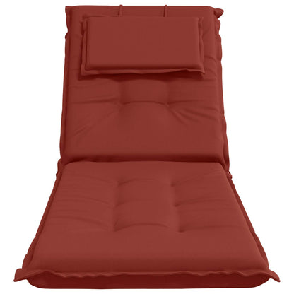 Sunlounger Cushion GEMERT 100% Polyester Red 190 x 60 x 9 cm