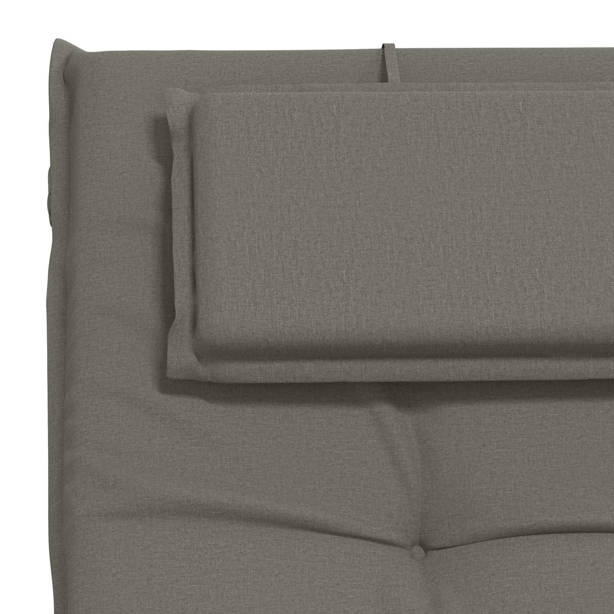 Sunlounger Cushion GEMERT 100% Polyester Grey 190 x 60 x 9 cm