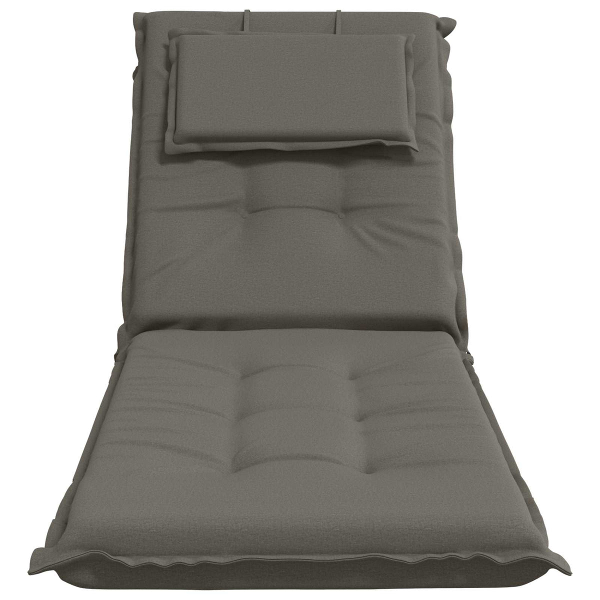 Sunlounger Cushion GEMERT 100% Polyester Grey 190 x 60 x 9 cm