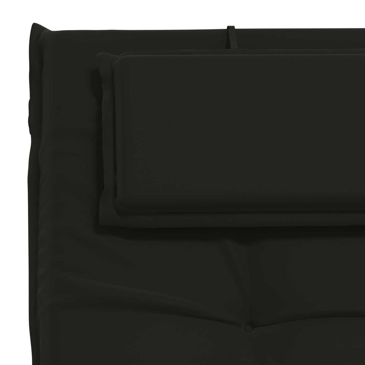 Sunlounger Cushion GEMERT 100% Polyester Black 190 x 60 x 9 cm