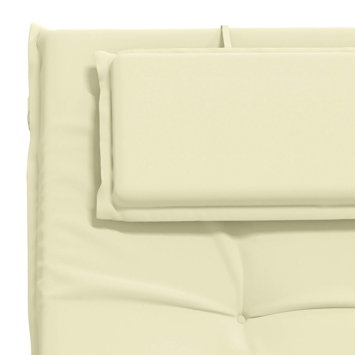 Sunlounger Cushion GEMERT 100% Polyester Cream 190 x 60 x 9 cm