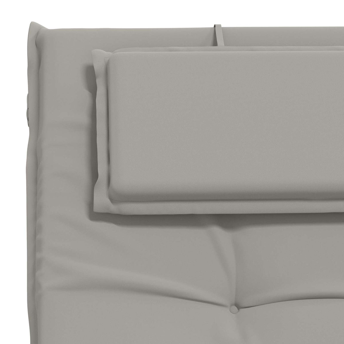 Sunlounger Cushion GEMERT 100% Polyester Grey 190 x 60 x 9 cm