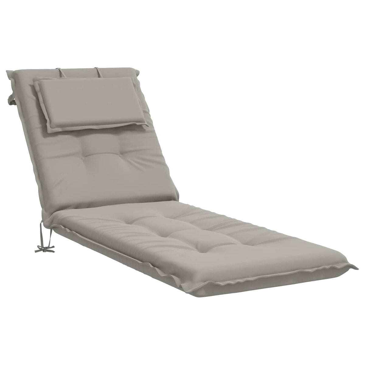 Sunlounger Cushion GEMERT 100% Polyester Grey 190 x 60 x 9 cm