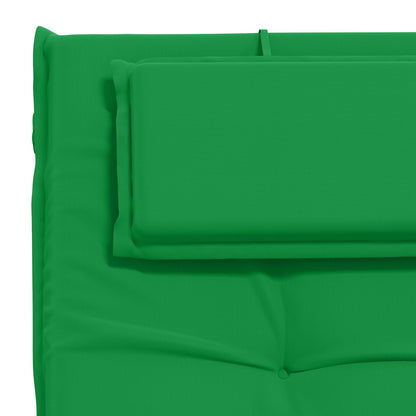 Sunlounger Cushion GEMERT 100% Polyester Green 190 x 60 x 9 cm