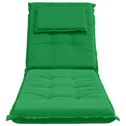 Sunlounger Cushion GEMERT 100% Polyester Green 190 x 60 x 9 cm
