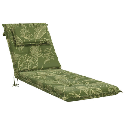 Sunlounger Cushion GEMERT 100% Polyester Leaf Design