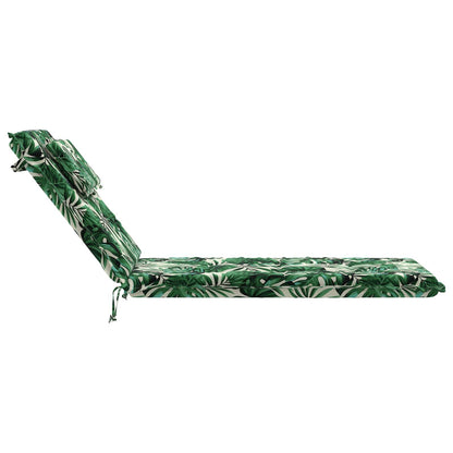 Sunlounger Cushion GEMERT 100% Polyester Leaf Pattern