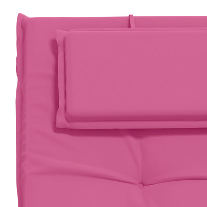 Sunlounger Cushion GEMERT 100% Polyester Pink 190 x 60 x 9 cm