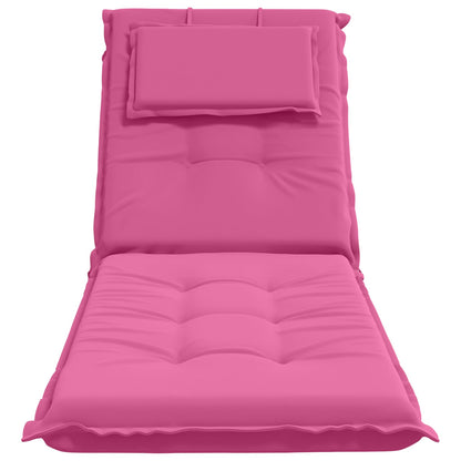 Sunlounger Cushion GEMERT 100% Polyester Pink 190 x 60 x 9 cm