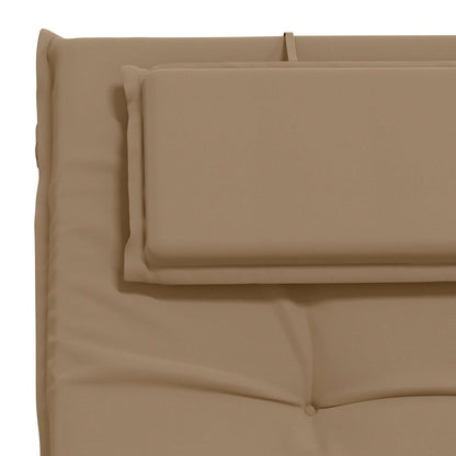 Sunlounger Cushion GEMERT 100% Polyester Taupe 190 x 60 x 9 cm