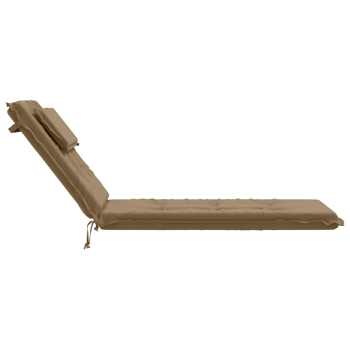 Sunlounger Cushion GEMERT 100% Polyester Taupe 190 x 60 x 9 cm