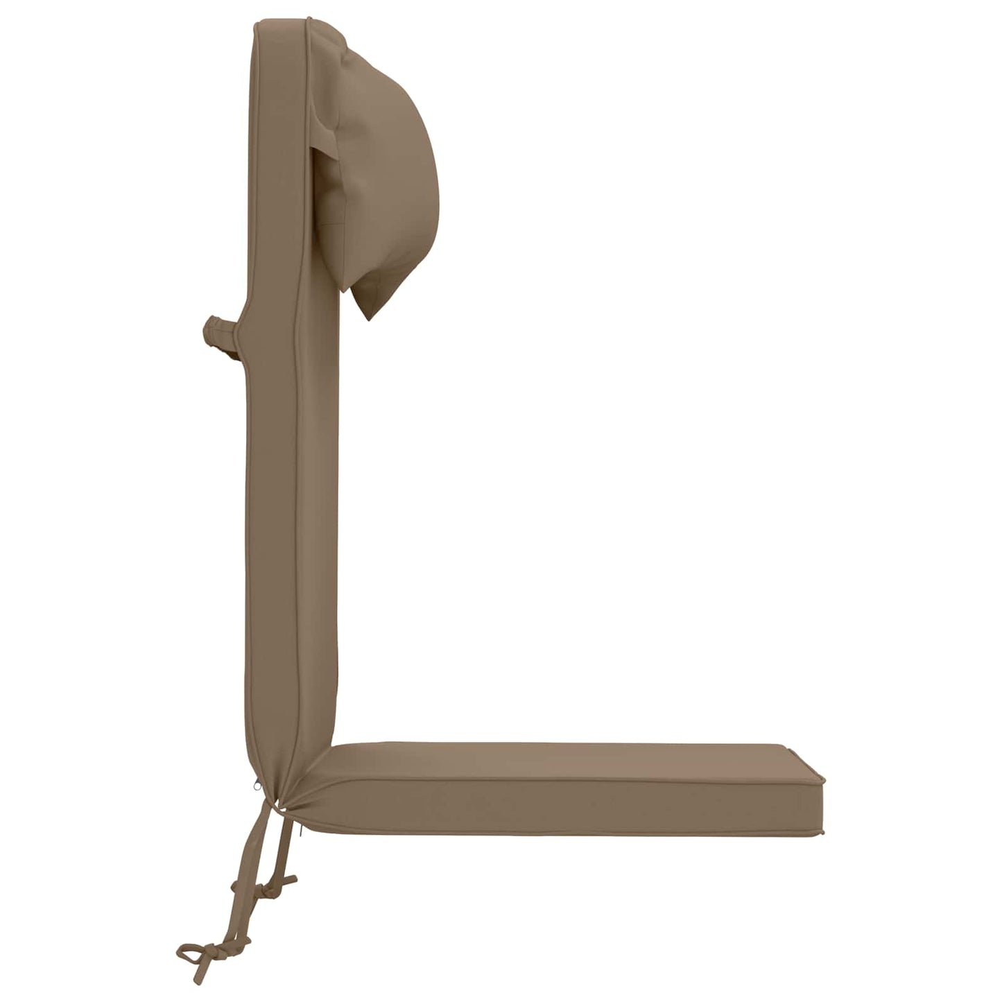 Sun Lounger Cushion 100% Polyester Taupe 55 x 124 x 5 cm