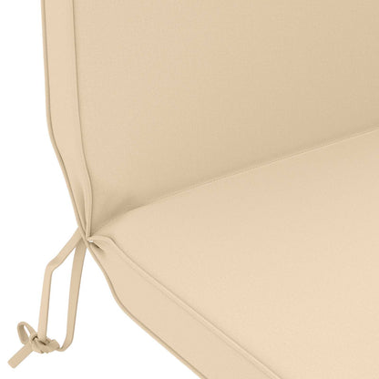 Sun Lounger Cushion 100% Polyester Cream 55 x 124 x 5 cm